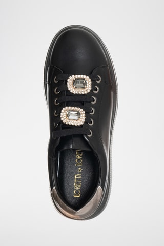 Platform Sneakers - Zwart - Loretta by Loretta