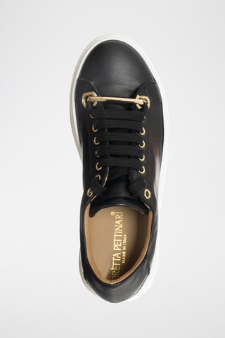 Leren Platform Sneakers - Zwart - Loretta Pettinari