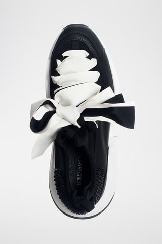 Leren Platform Sneakers - Zwart - Loretta Pettinari