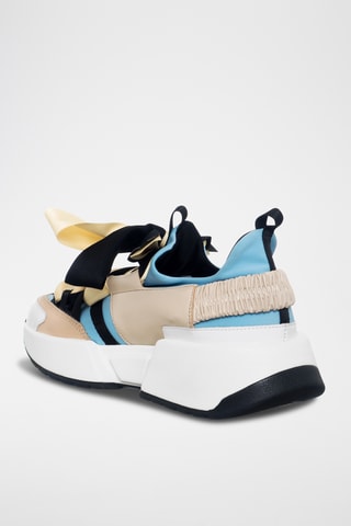 Leren Platform Sneakers - Beige - Loretta Pettinari