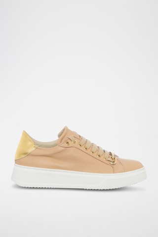 Leren Platform Sneakers - Ecru - Loretta Pettinari