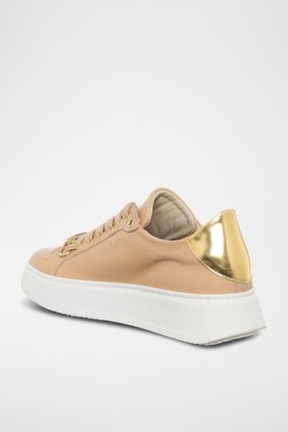 Leren Platform Sneakers - Ecru - Loretta Pettinari