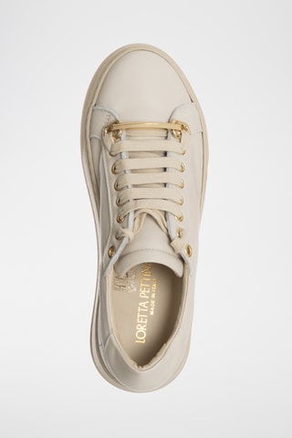 Leren Platform Sneakers - Beige - Loretta Pettinari