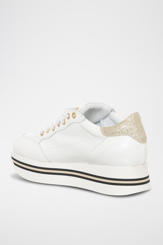 Leren Platform Sneakers - Wit - Loretta Pettinari