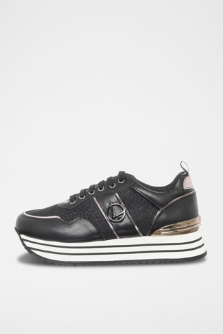 Platform Sneakers - Zwart - Loretta by Loretta