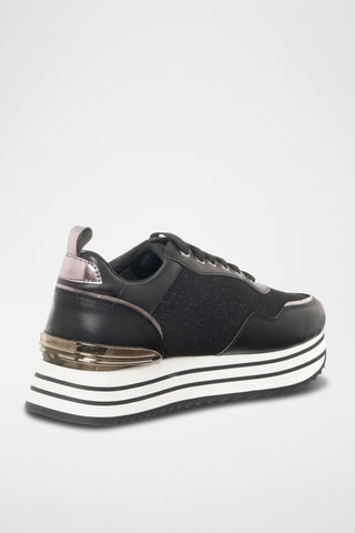 Platform Sneakers - Zwart - Loretta by Loretta