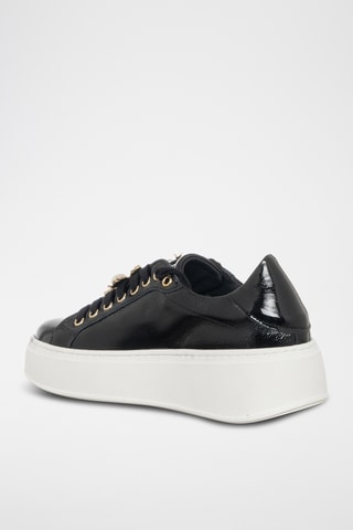 Lakleren Platform Sneakers - Zwart - Loretta Pettinari