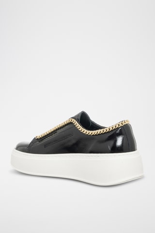 Lakleren Platform Slip-ons - Zwart - Loretta Pettinari