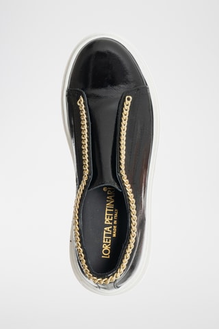 Lakleren Platform Slip-ons - Zwart - Loretta Pettinari