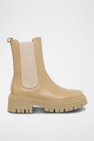 Leren Chelsea Boots - Beige - Loretta Pettinari
