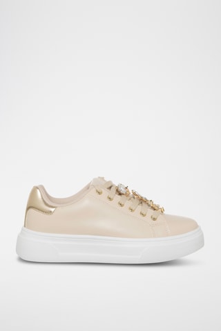 Platform Sneakers - Beige - Loretta by Loretta