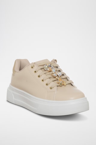 Platform Sneakers - Beige - Loretta by Loretta
