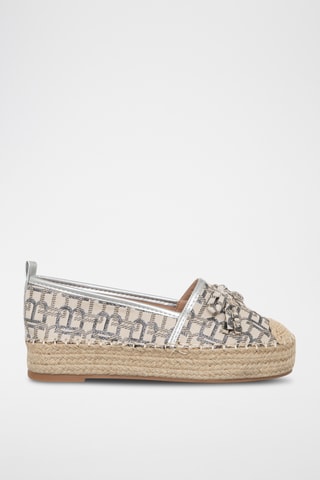 Platform Espadrilles - Zilverkleurig - Laura Biagotti