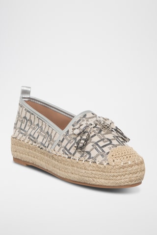 Platform Espadrilles - Zilverkleurig - Laura Biagotti