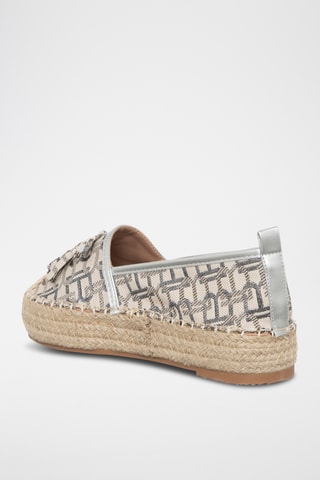 Platform Espadrilles - Zilverkleurig - Laura Biagotti