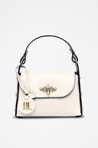 Leren Handtas - Anna Luchini - Beige