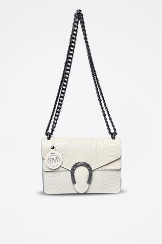 Leren Schoudertas - Rood Roberta M - Beige