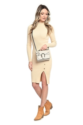 Leren Schoudertas - Rood Roberta M - Beige