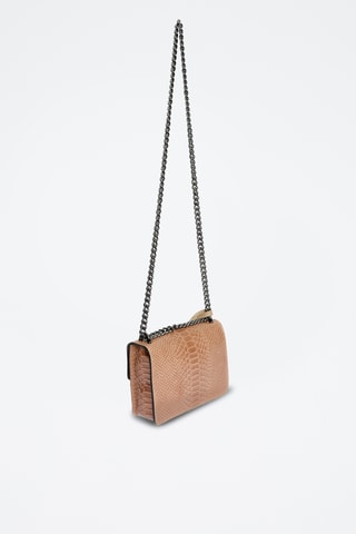 Leren Schoudertas - Rood Roberta M - Beige