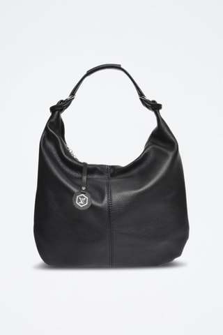 Leren Shopper - Zwart en zilverkleurig