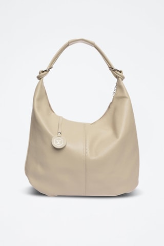 Leren Shopper - Beige en goudkleurig