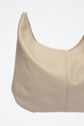 Leren Shopper - Beige en goudkleurig