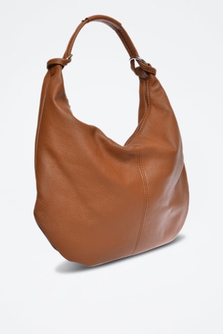 Leren Shopper - Wit en bruin