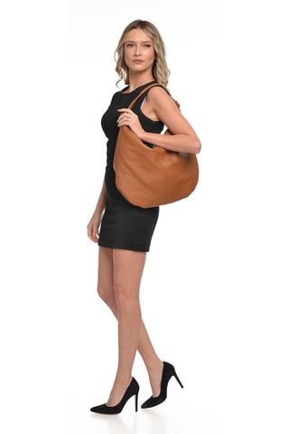 Leren Shopper - Wit en bruin