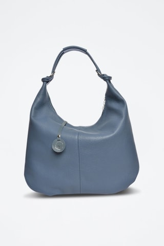 Leren Shopper - Blauw