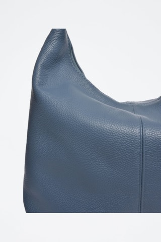 Leren Shopper - Blauw