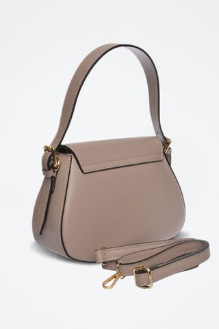 Leren Handtas - Taupe