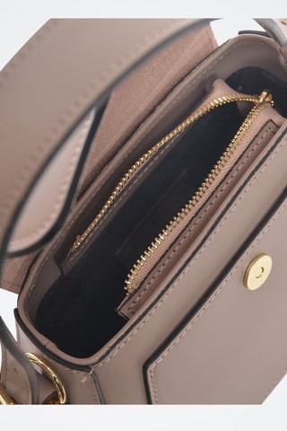 Leren Handtas - Taupe