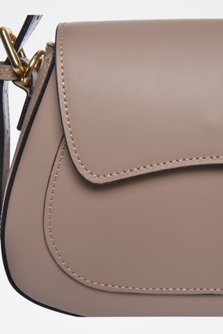 Leren Handtas - Taupe
