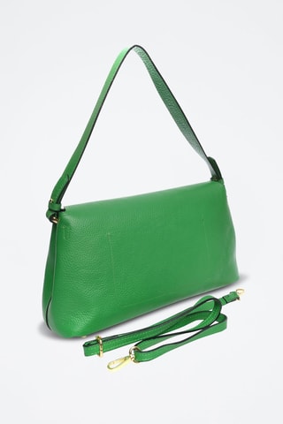 Leren Handtas - Groen en goudkleurig