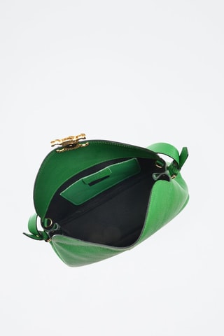 Leren Handtas - Groen en goudkleurig