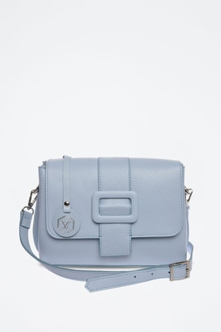 Leren Schoudertas - Blauw