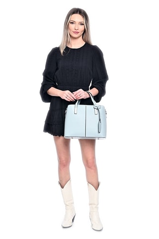 Leren Handtas - Blauw