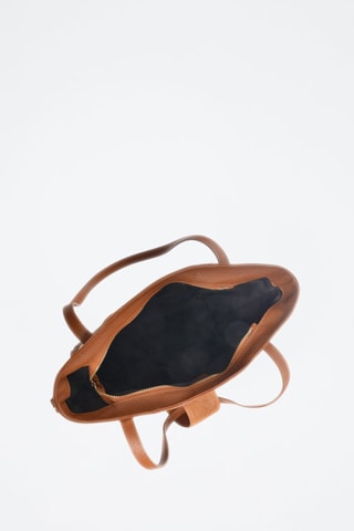 Leren Handtas - Bruin en goudkleurig