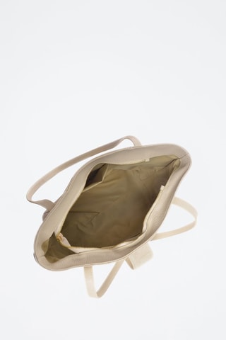 Leren Handtas - Beige en goudkleurig