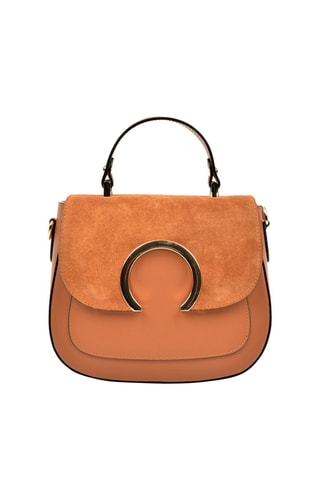 Leren Handtas - Luisa Vannini - Bruin