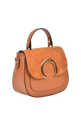 Leren Handtas - Luisa Vannini - Bruin