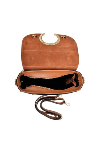 Leren Handtas - Luisa Vannini - Bruin