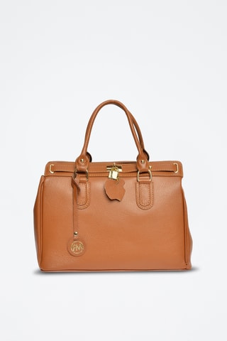 Leren Handtas - Roberta M - Bruin