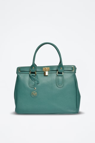 Leren Handtas - Roberta M - Groen