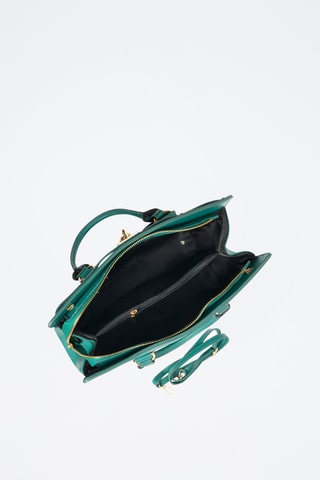 Leren Handtas - Roberta M - Groen