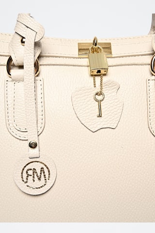 Leren Handtas - Roberta M - Beige