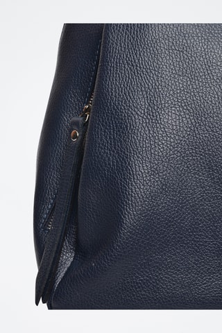 Leren Rugtas - Anna Luchini - Blauw