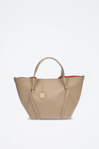 Leren Handtas - Beige