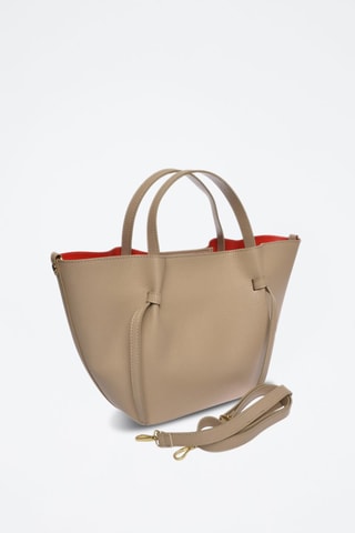 Leren Handtas - Beige