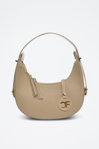 Leren Handtas - Carla Ferreri - Beige